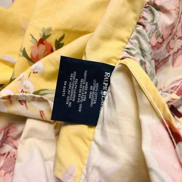 Vintage Ralph Lauren Home Sophie Brooke Twin Fitted Sheet Bed Skirt 2 Shams